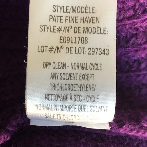 Theory Sweater Mock Neck Wool Cashmere Relaxed Fit Purple Medium - Picture 7 of 9